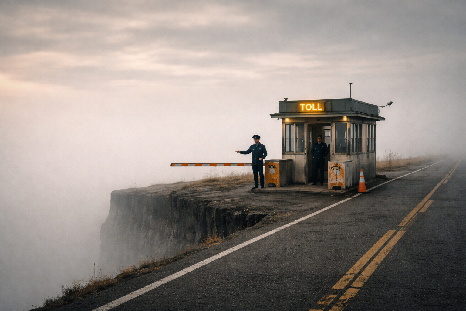 막다른 길의 통행세 징수원