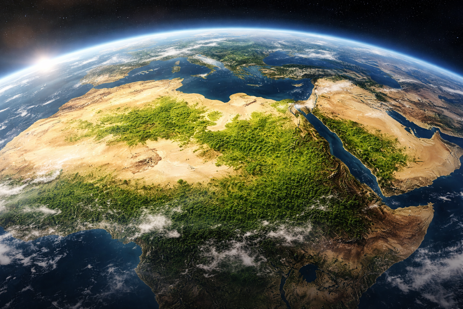 지구 녹화 현상을 보여주는 위성 이미지